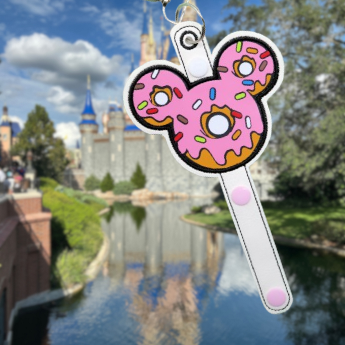 Pink Sprinkle Donut Ear & Sunglasses Holder