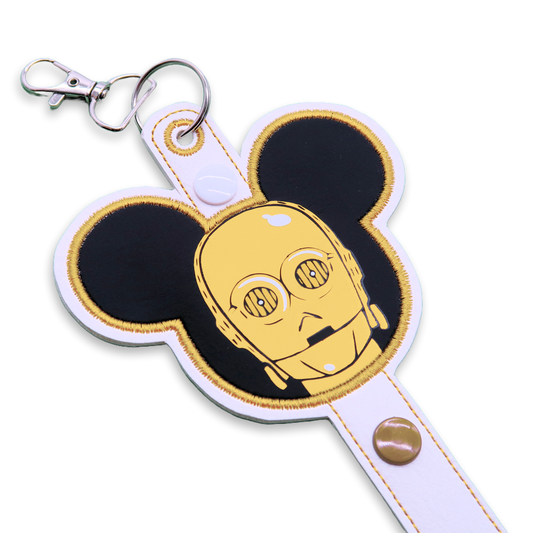 C-3PO Inspired Minnie Ear & Sunglasses Holder