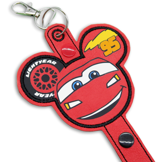 Lightning McQueen - Inspired Minnie Ear & Sunglasses Holder