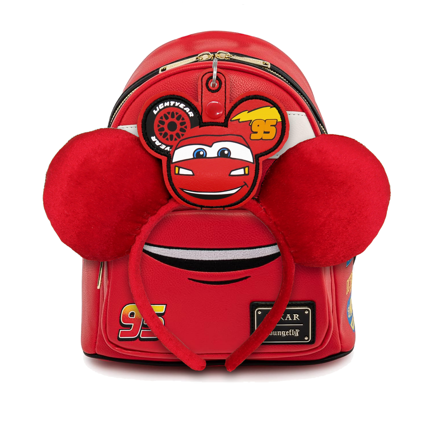 Lightning McQueen - Inspired Minnie Ear & Sunglasses Holder