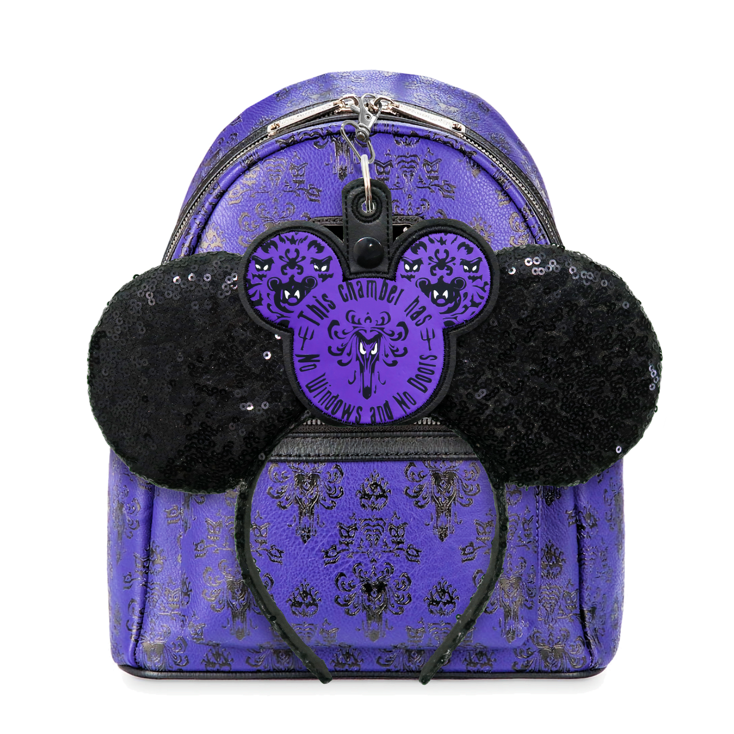Haunted Mansion Wallpaper-Inspired Ear & Sunglasses Holder – Glow-in-the-Dark Eyes