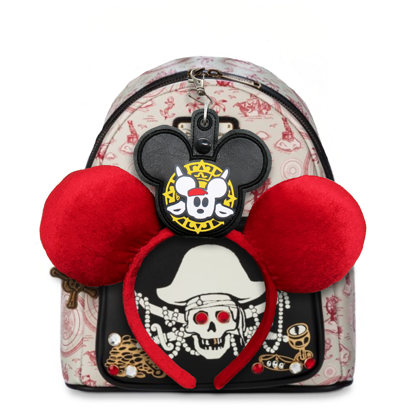Mickey Pirate of the Caribbean - Inspired Ear & Sunglasses Holder