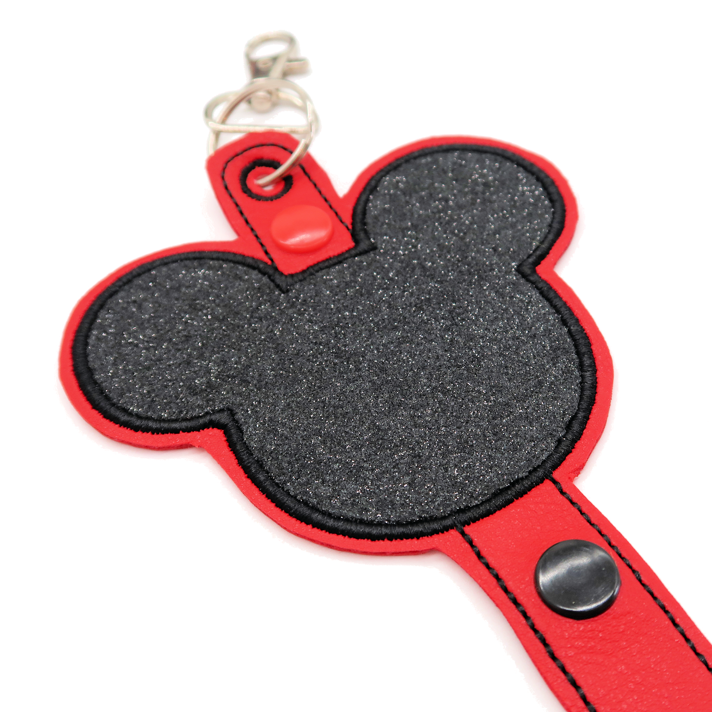 Mickey Black Glitter - Inspired Minnie Ear & Sunglasses Holder