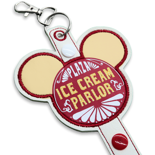 Main Street Plaza Ice Cream Parlor-Inspired Minnie Ear & Sunglasses Holder