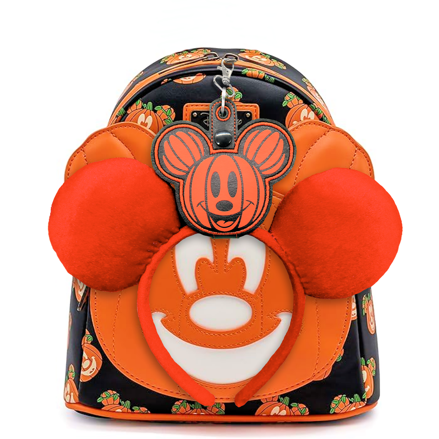 Mickey Face Pumpkin - Inspired Minnie Ear & Sunglasses Holder
