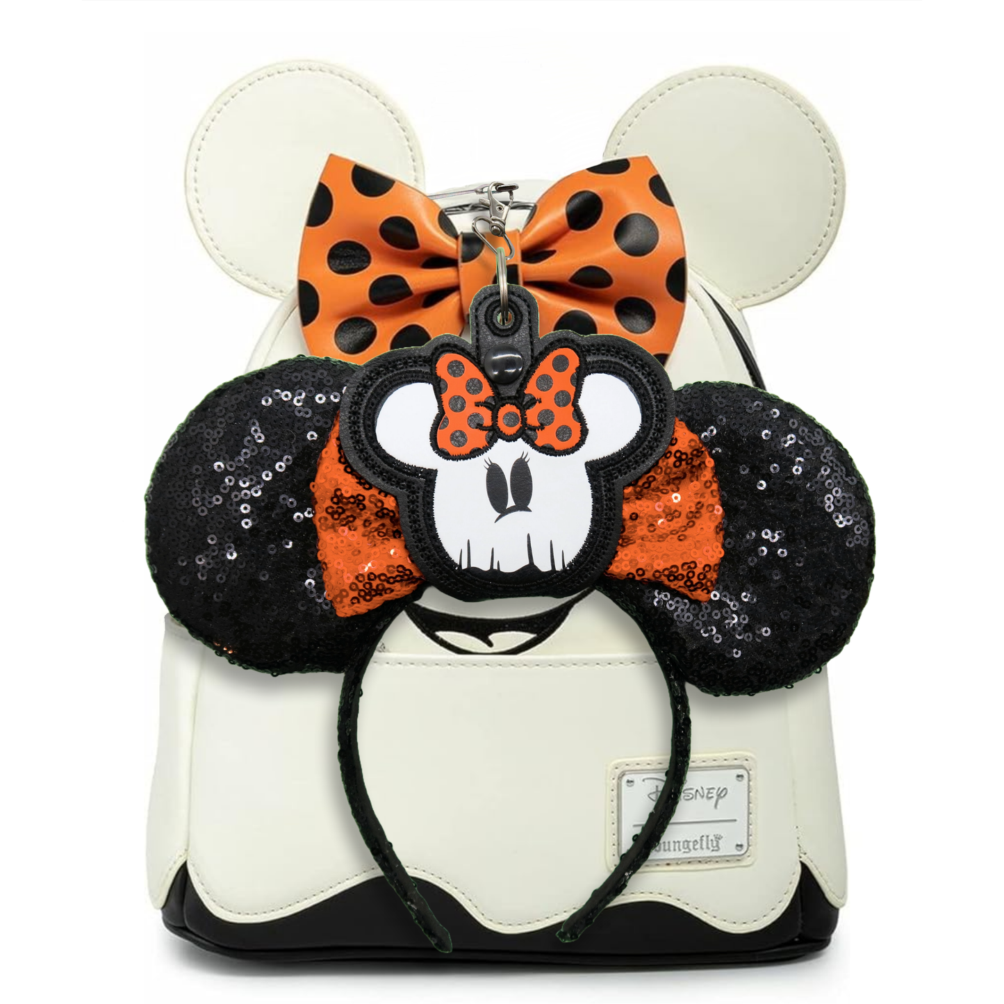 Minnie Glow-in-the-Dark Ghost - Inspired Minnie Ear & Sunglasses Holder