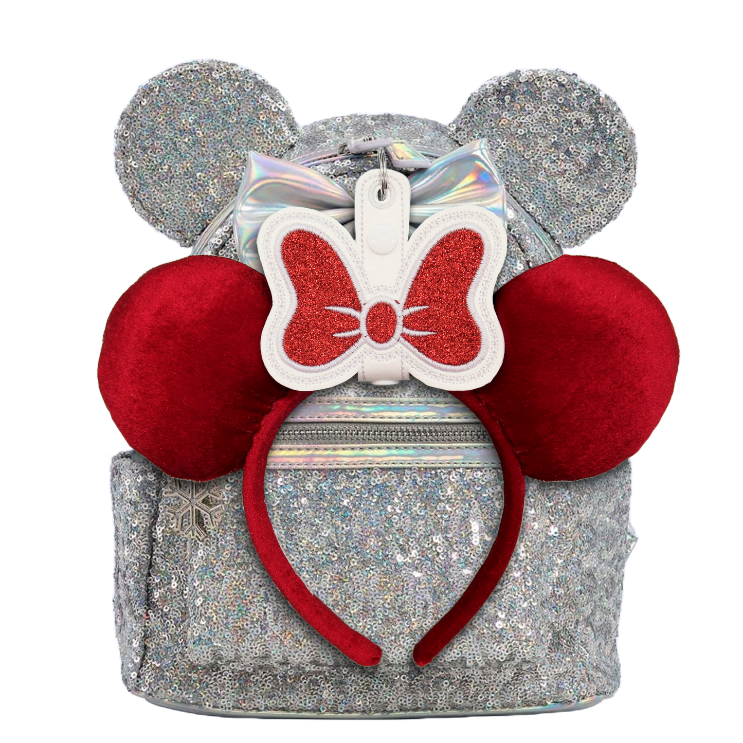 Minnie Bow Red Glitter Ear & Sunglasses Holder