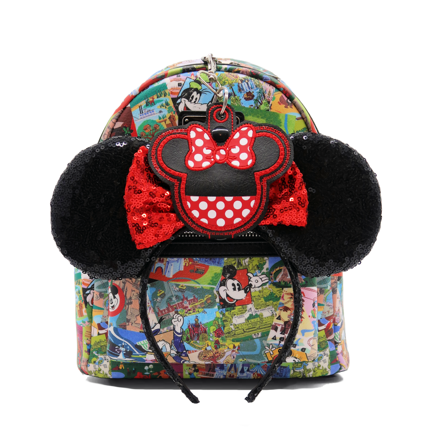 Minnie Red & White Polka Dot - Inspired Minnie Ear & Sunglasses Holder - Rock the Dots