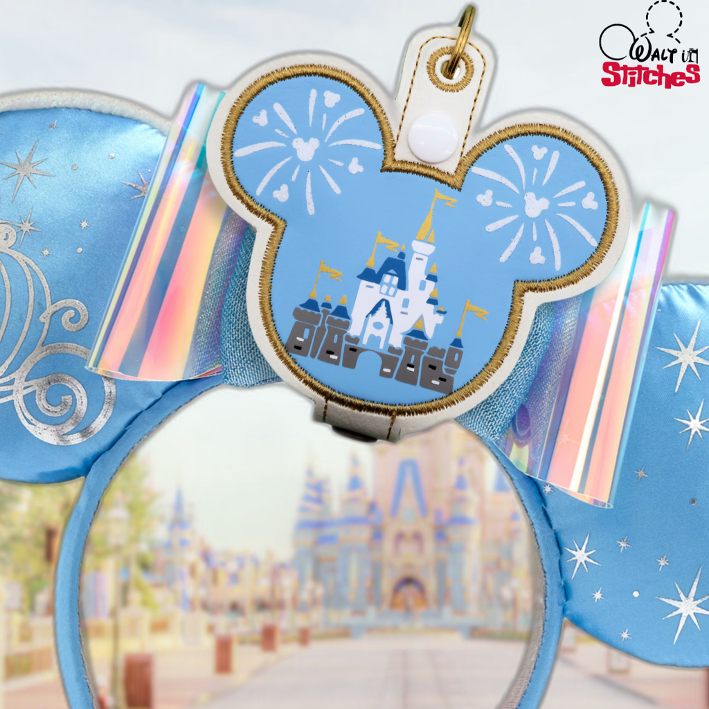 Cinderella Castle & Glitter Fireworks Ear & Sunglasses Holder
