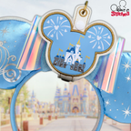 Cinderella Castle & Glitter Fireworks Ear & Sunglasses Holder