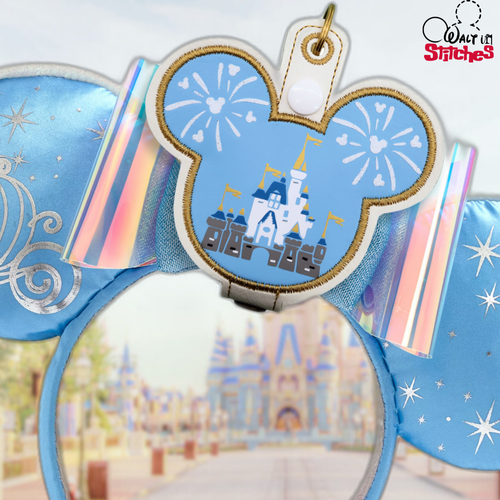 Cinderella Castle & Glitter Fireworks Ear & Sunglasses Holder