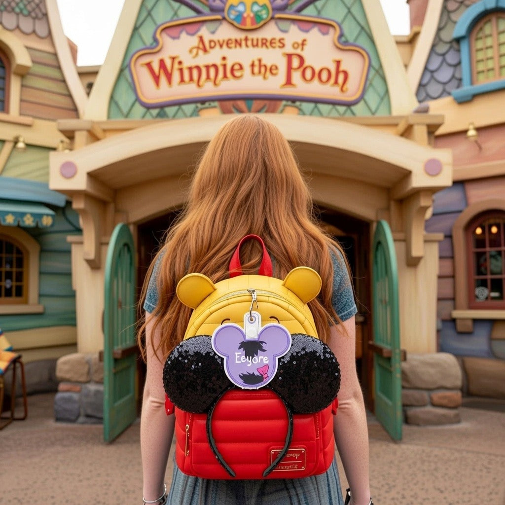 Eeyore ears holder on park bag