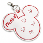 "Trade" White Pin Holder & Bag Clip