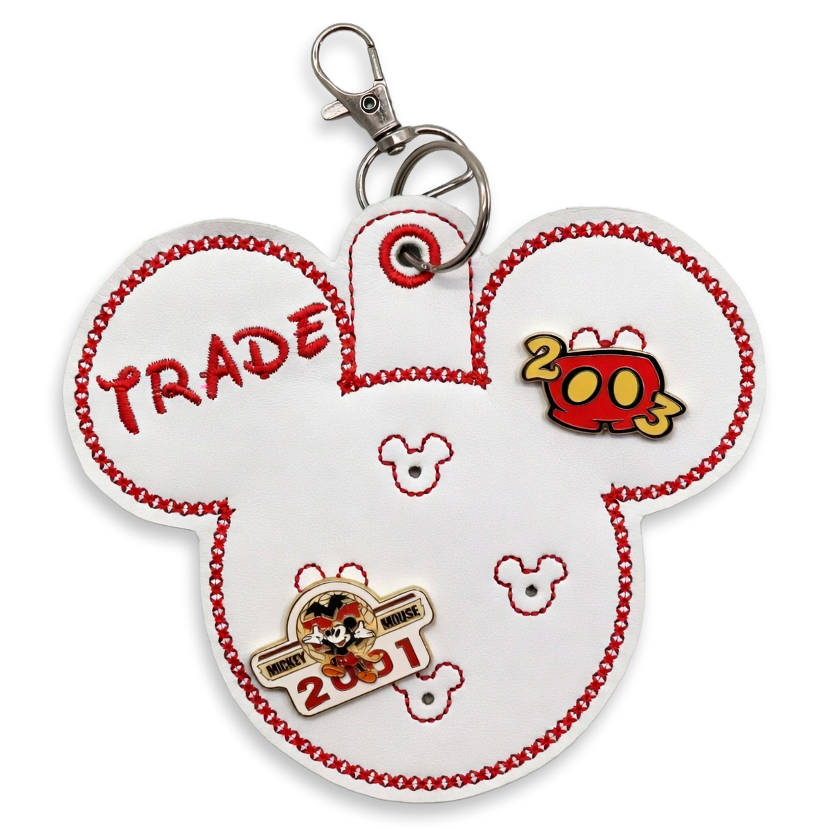 "Trade" White Pin Holder & Bag Clip