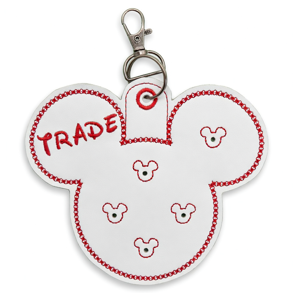 "Trade" White Pin Holder & Bag Clip