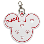 "Trade" White Pin Holder & Bag Clip