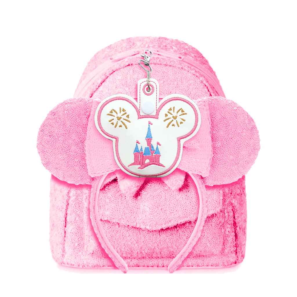Cinderella Castle & Fireworks Minnie Ear & Sunglasses Holder