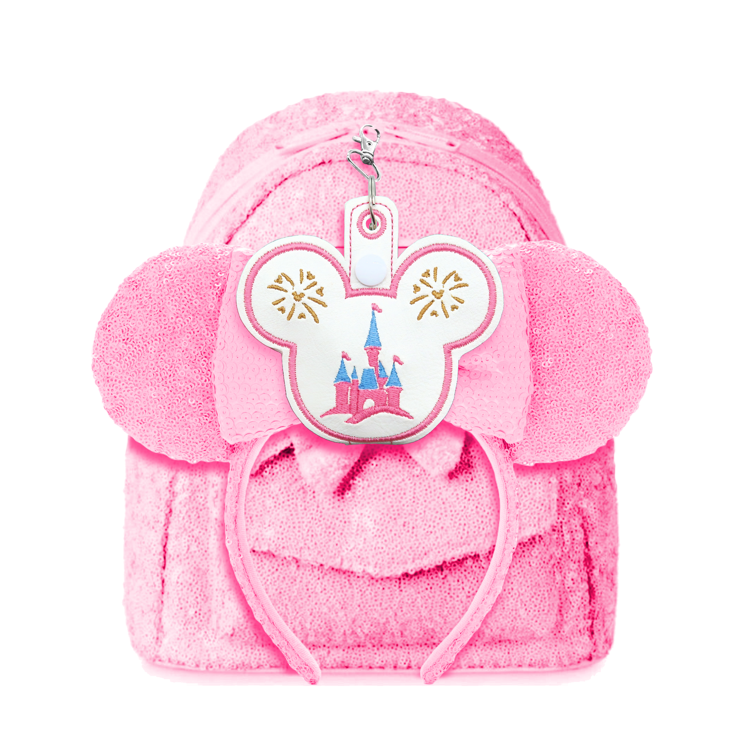 Cinderella Castle & Fireworks Minnie Ear & Sunglasses Holder