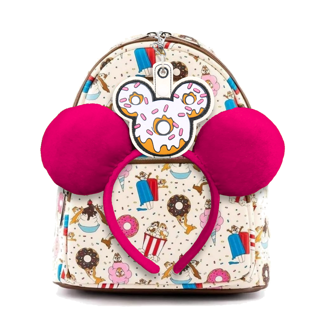 White Icing Donut with Sprinkles Ear & Sunglasses Holder