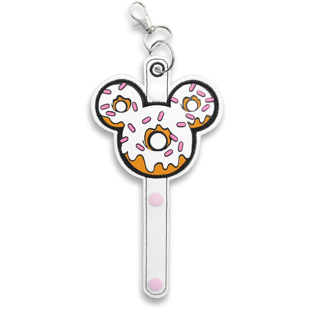 White Icing Donut with Sprinkles Ear & Sunglasses Holder