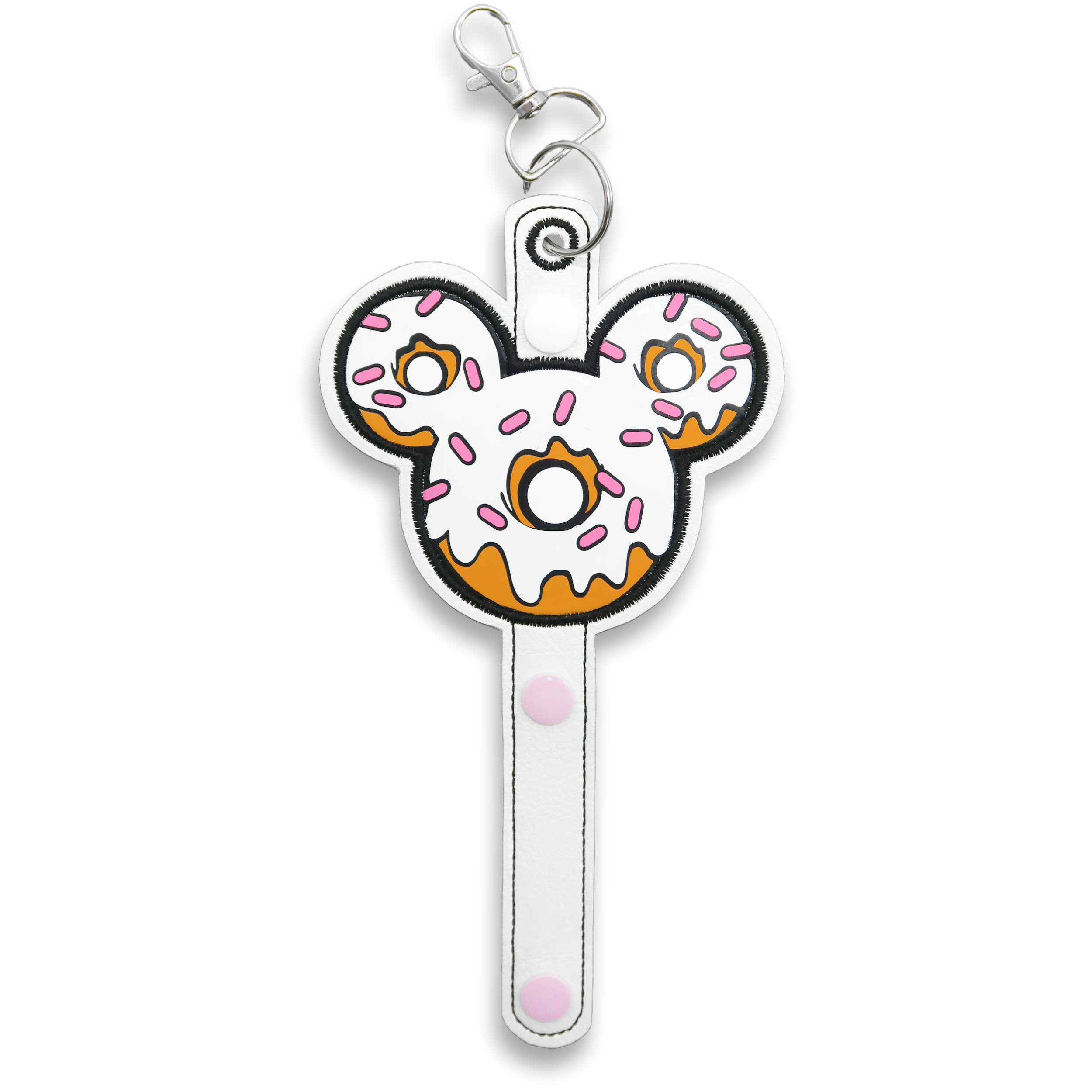 White Icing Donut with Sprinkles Ear & Sunglasses Holder
