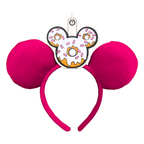White Icing Donut with Sprinkles Ear & Sunglasses Holder