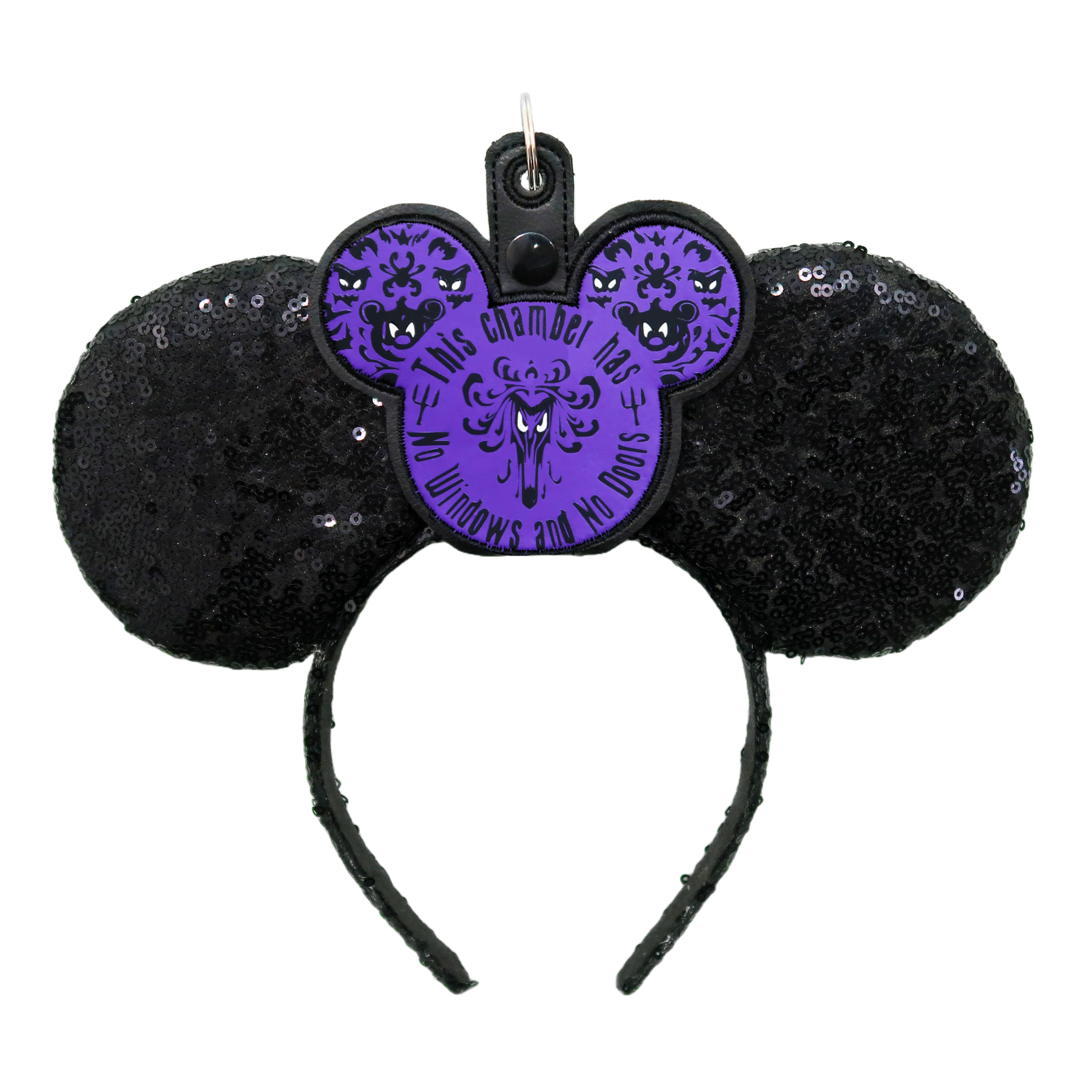 Haunted Mansion Wallpaper-Inspired Ear & Sunglasses Holder – Glow-in-the-Dark Eyes