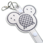 Spaceship Earth Fireworks Epcot-Inspired Ear & Sunglasses Holder