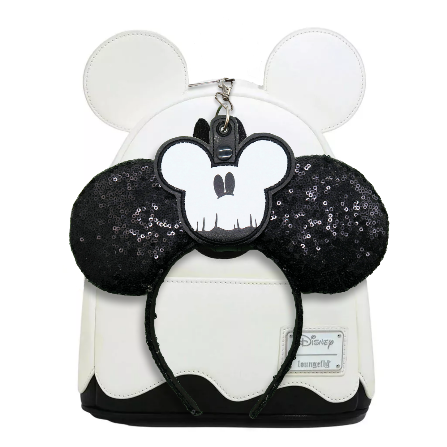 Mickey Glow-in-the-Dark Ghost - Inspired Minnie Ear & Sunglasses Holder