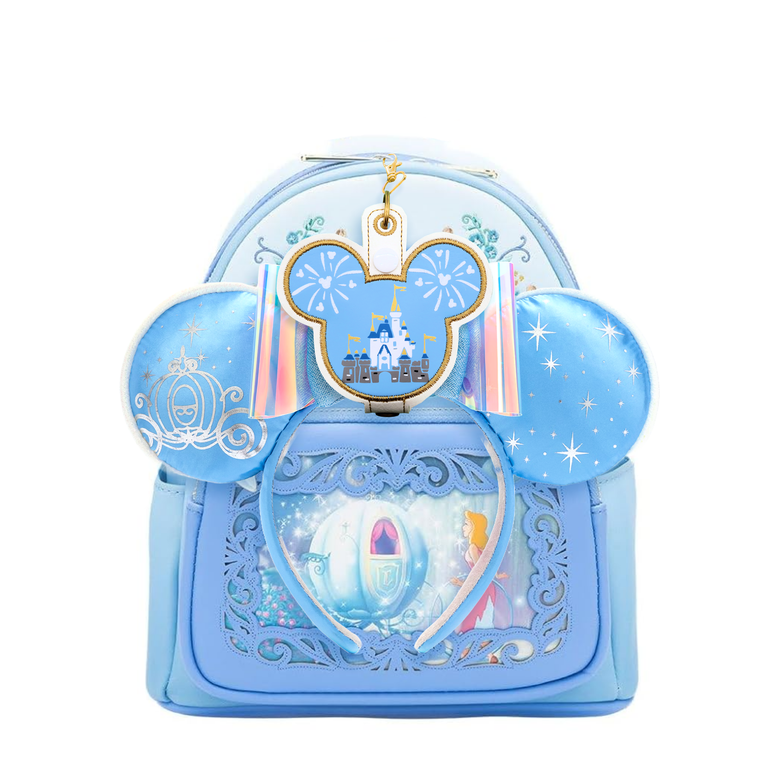 Cinderella Castle & Glitter Fireworks Ear & Sunglasses Holder
