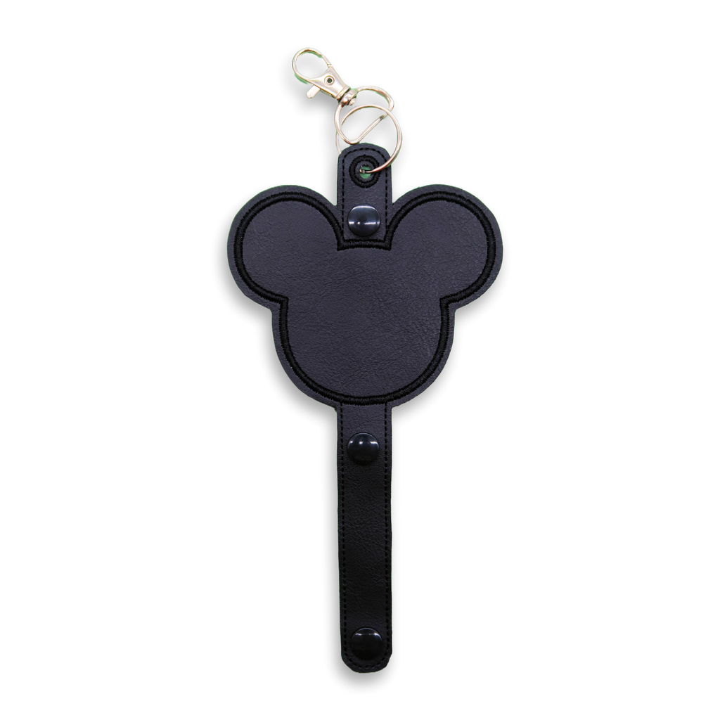 Mickey Black Vegan Leather - Inspired Minnie Ear & Sunglasses Holder