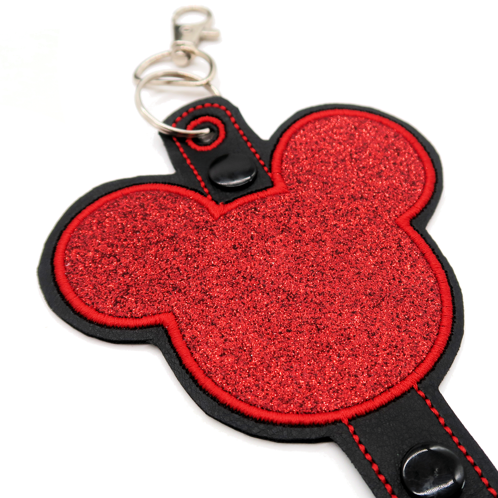Mickey Red Glitter - Inspired Minnie Ear & Sunglasses Holder