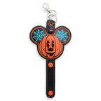 Mickey Face Pumpkin with Blue Web details - Inspired Ear Holder