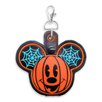 Mickey Face Pumpkin with Blue Web details - Inspired Ear Holder