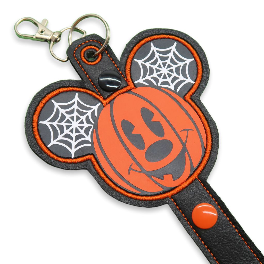 Mickey Face Pumpkin with Web details - Inspired Ear Holder