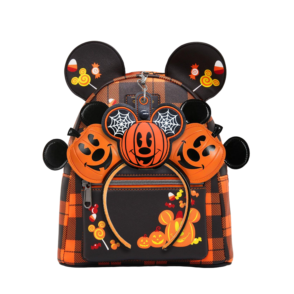 Mickey Face Pumpkin with Web details - Inspired Ear Holder