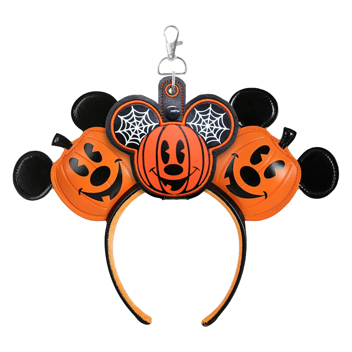 Mickey Face Pumpkin with Web details - Inspired Ear Holder