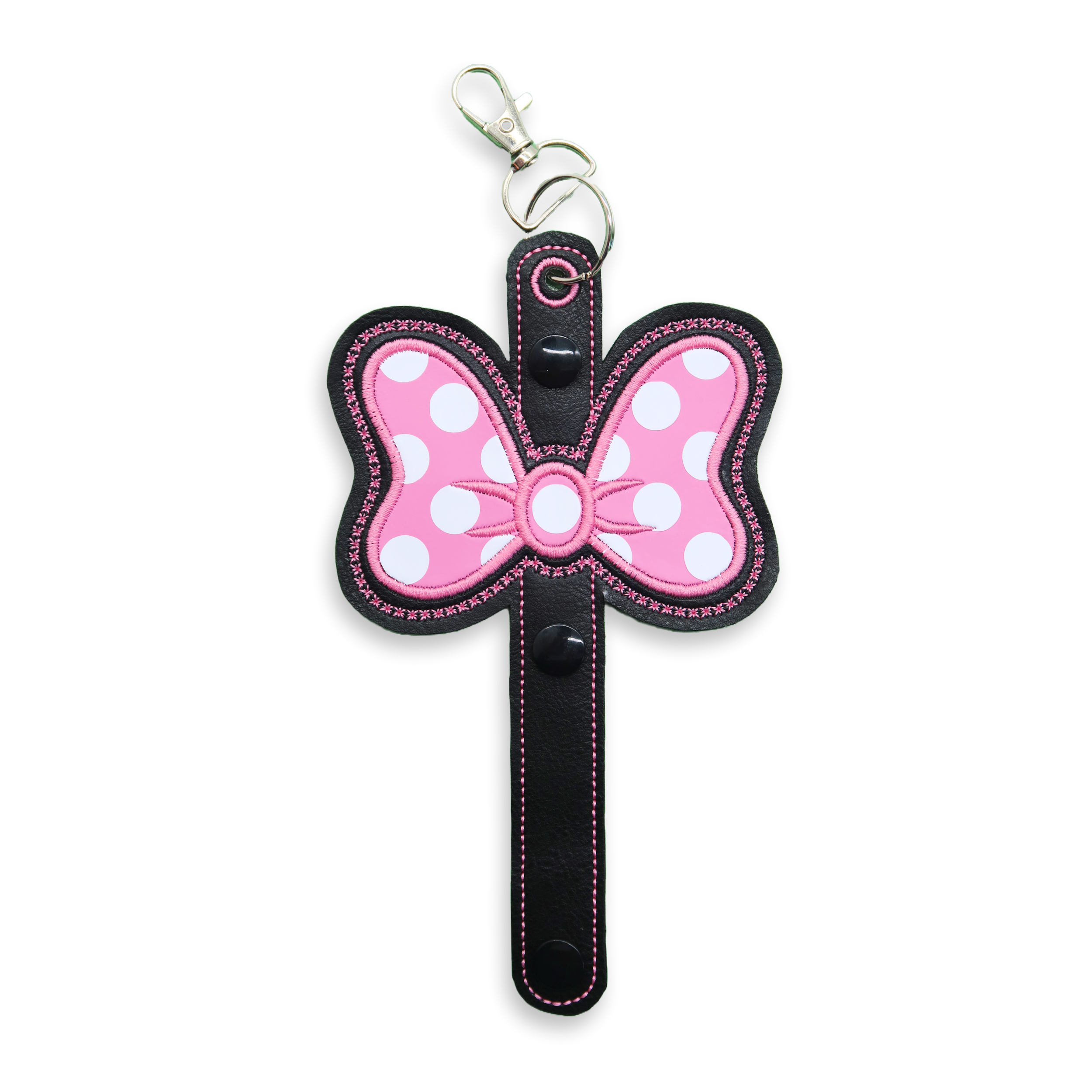 Minnie Bow Inspired Pink & White Polka Dot Minnie Ear & Sunglasses Holder