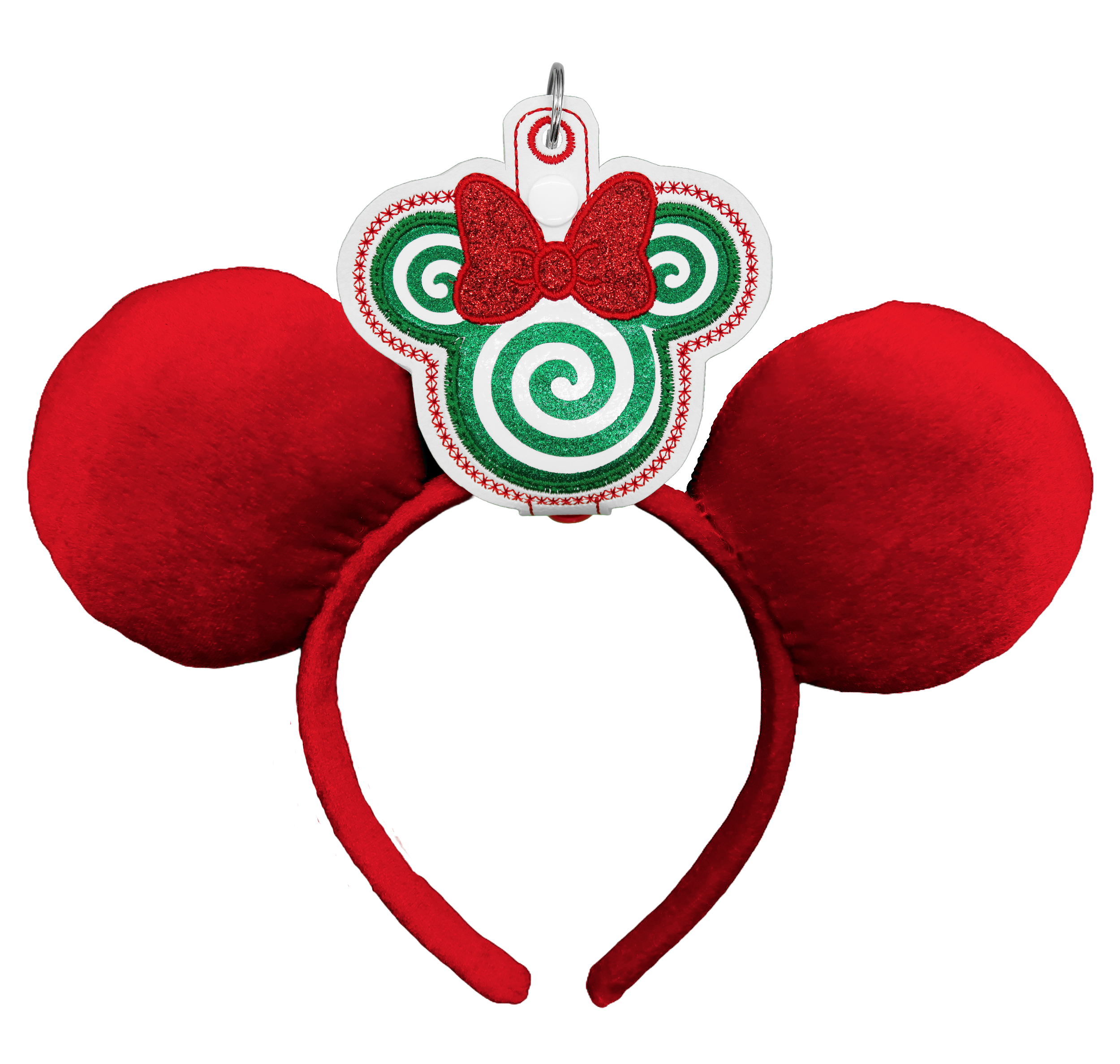 Peppermint Swirl - Inspired Minnie Ear & Sunglasses Holder