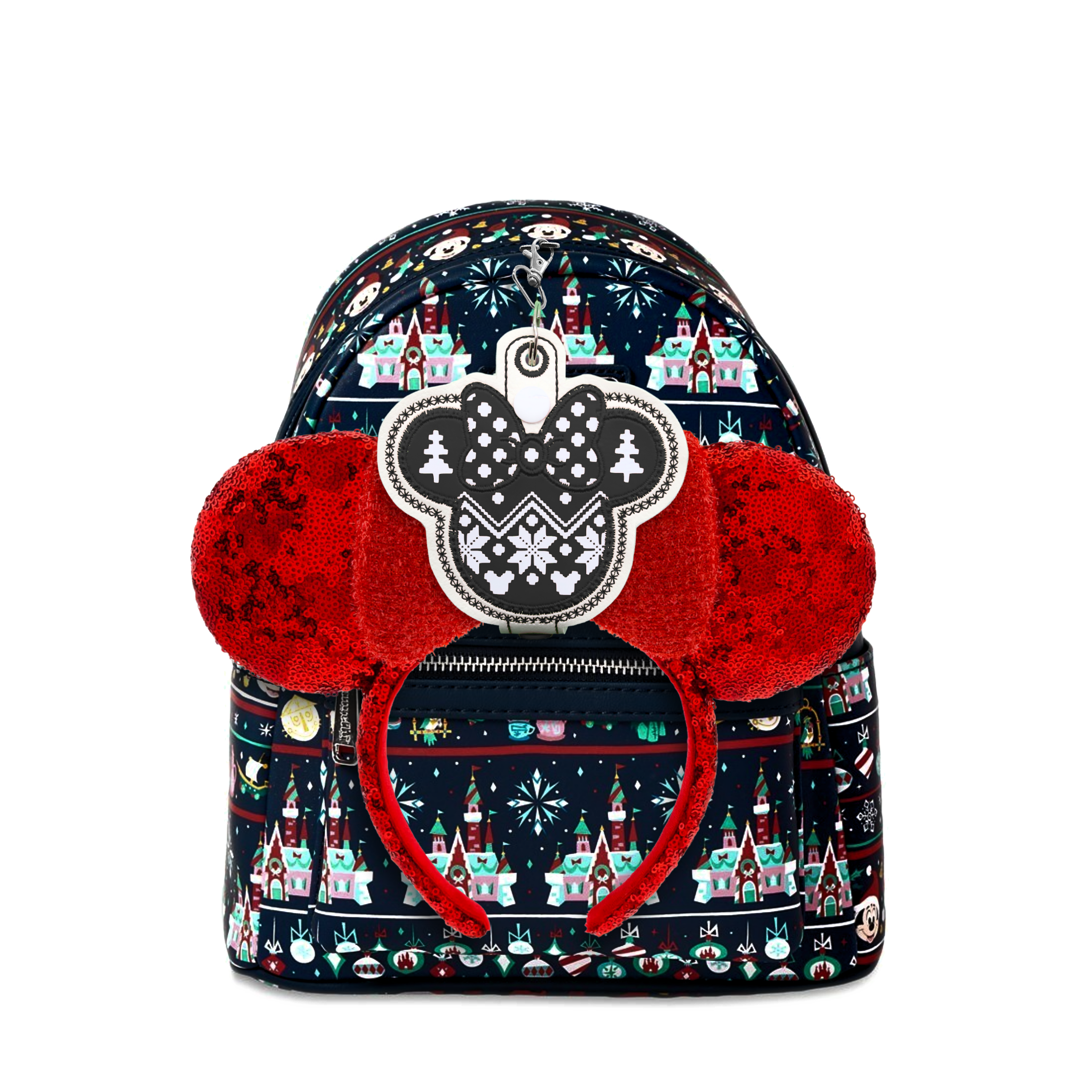 Minnie Christmas Jumper - Inspired Ear & Sunglasses Holder