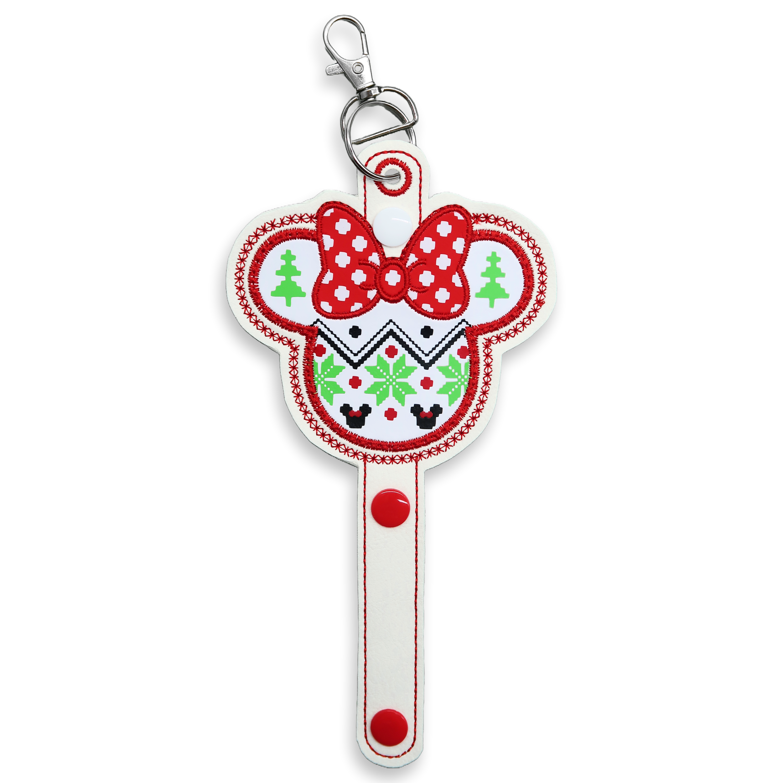 Minnie Fairisle Xmas Jumper - Inspired Ear & Sunglasses Holder