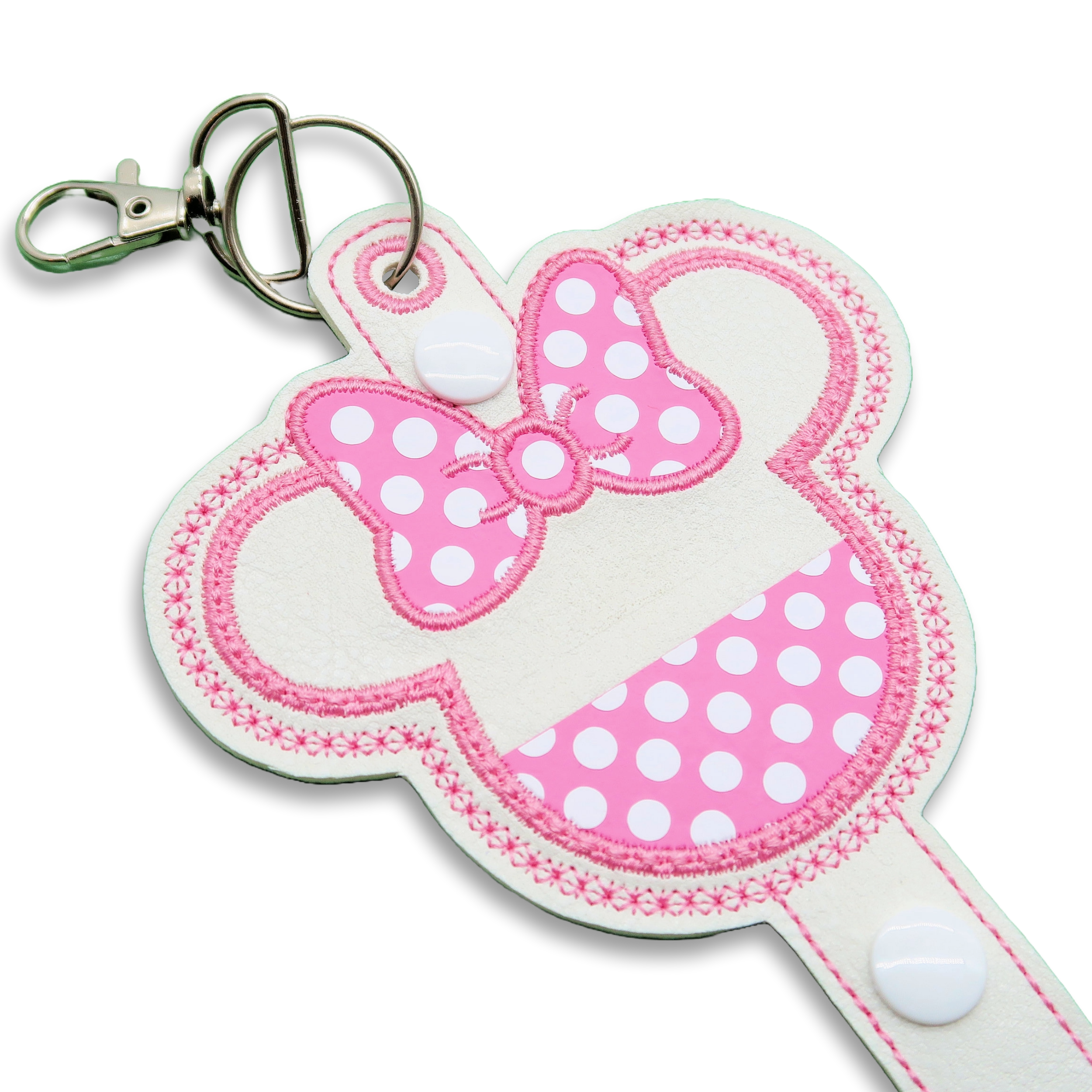 Minnie Pink & White Polka Dot - Inspired Minnie Ear & Sunglasses Holder - Rock the Dots