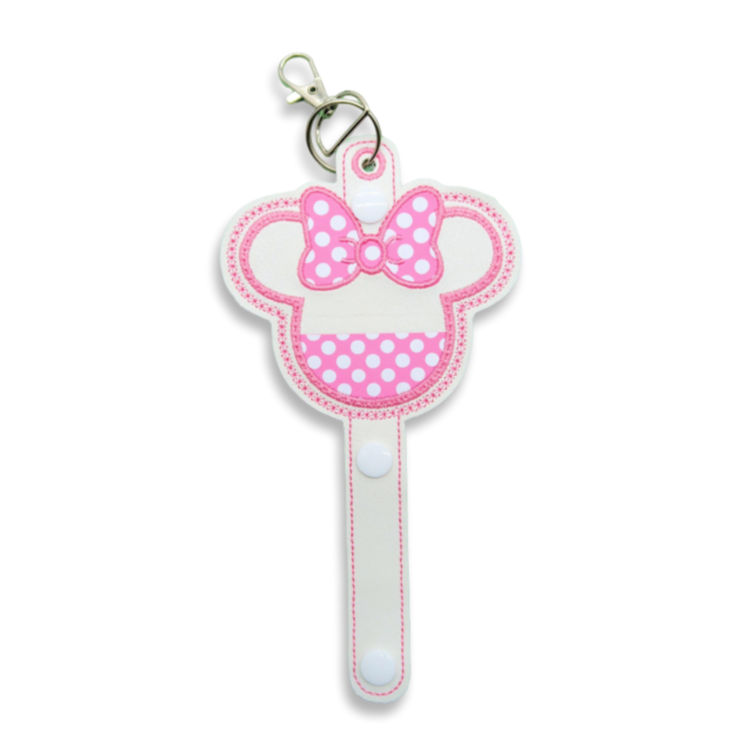 Minnie Pink & White Polka Dot - Inspired Minnie Ear & Sunglasses Holder - Rock the Dots
