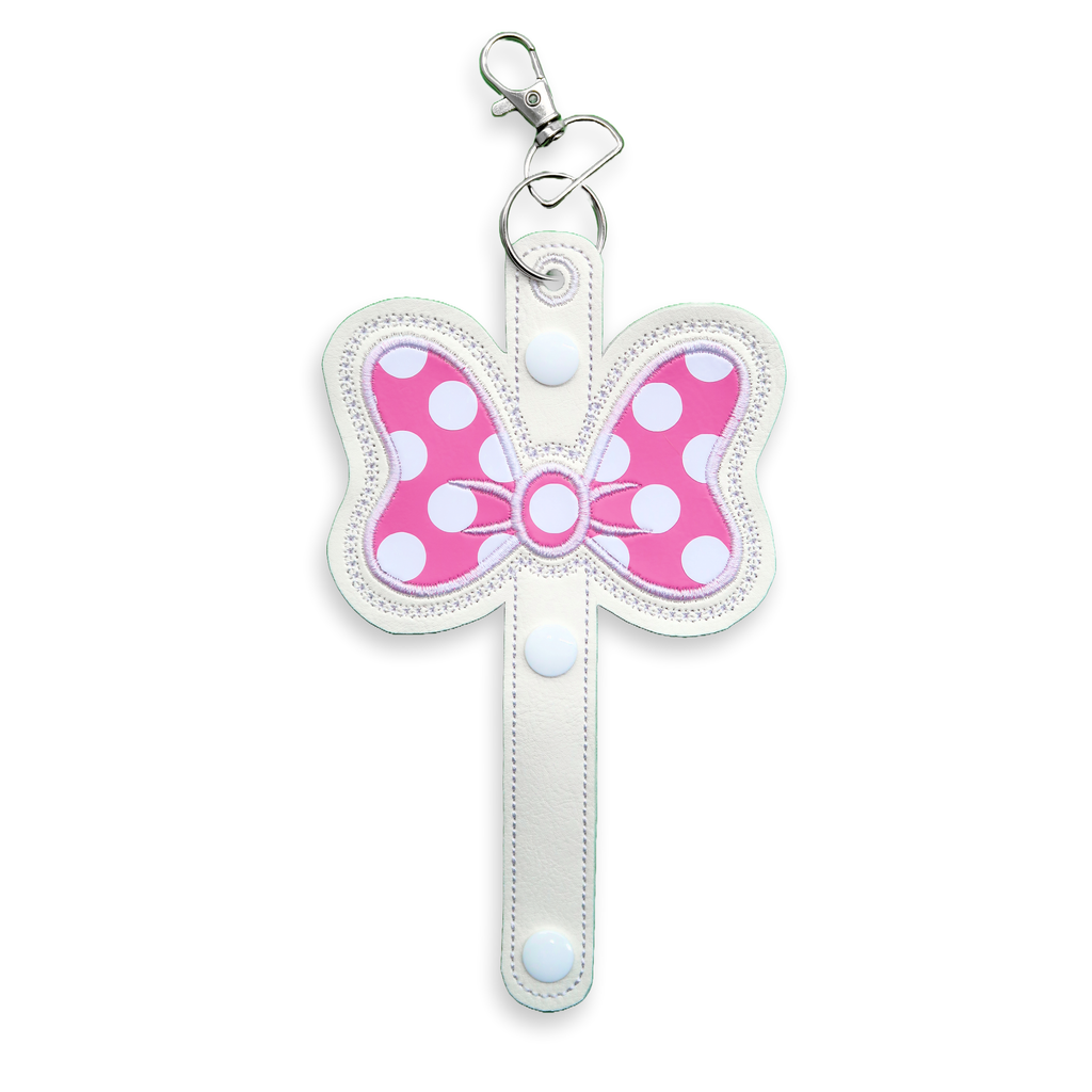 Minnie Bow Inspired - Pink & White Polka Dot Minnie Ear & Sunglasses Holder