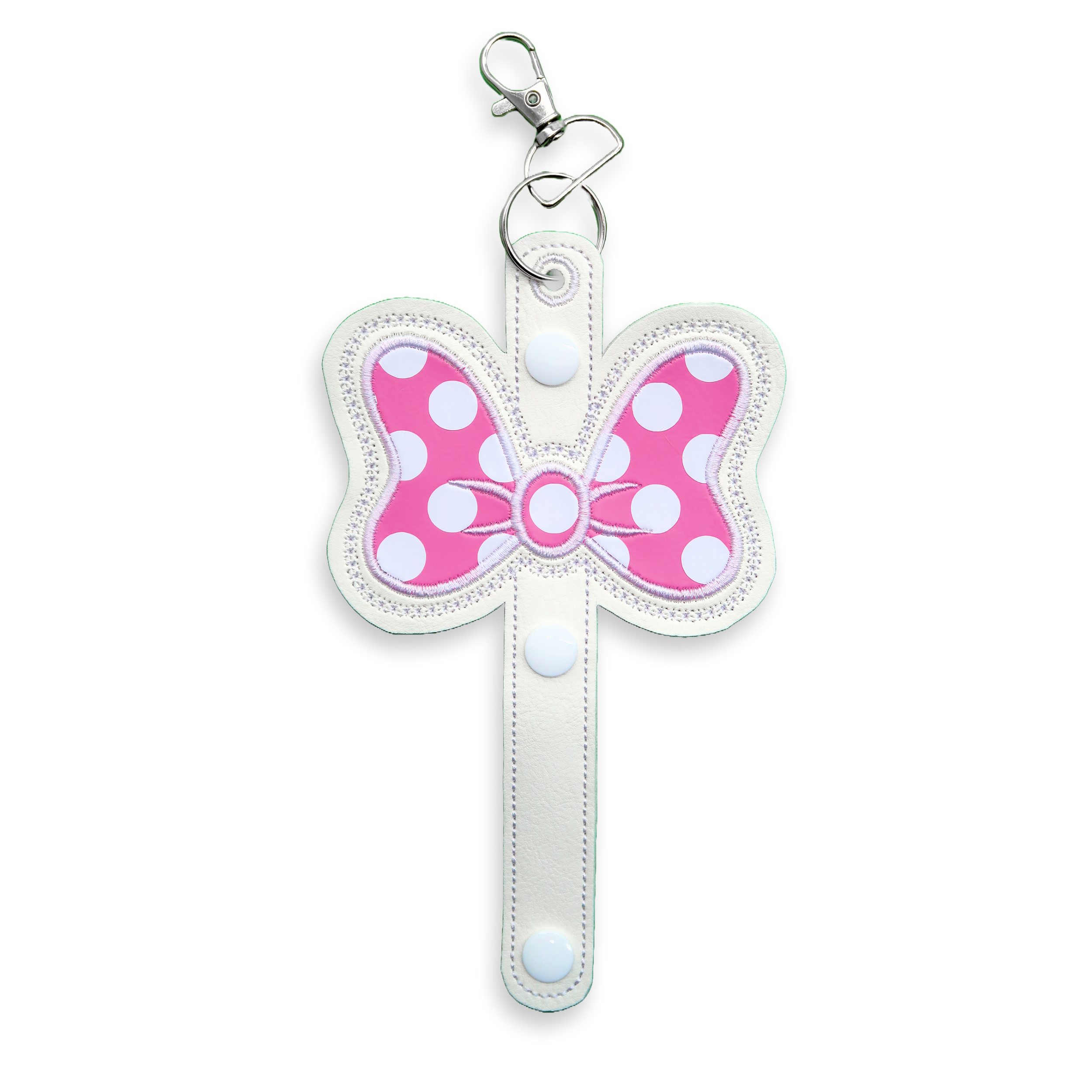 Minnie Bow Inspired - Pink & White Polka Dot Minnie Ear & Sunglasses Holder