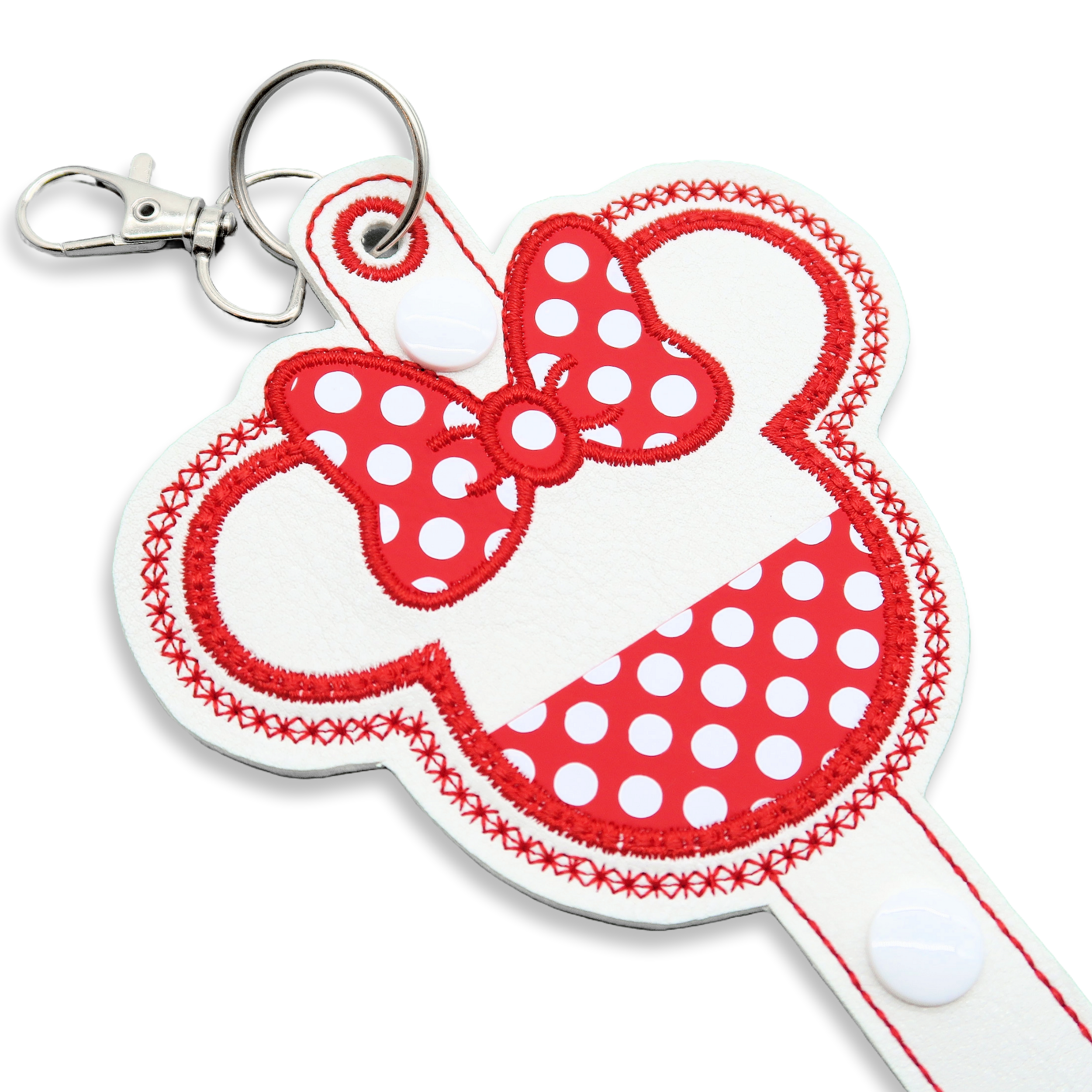 Minnie Red & White Polka Dot Bow - Inspired Minnie Ear & Sunglasses Holder - Rock the Dots