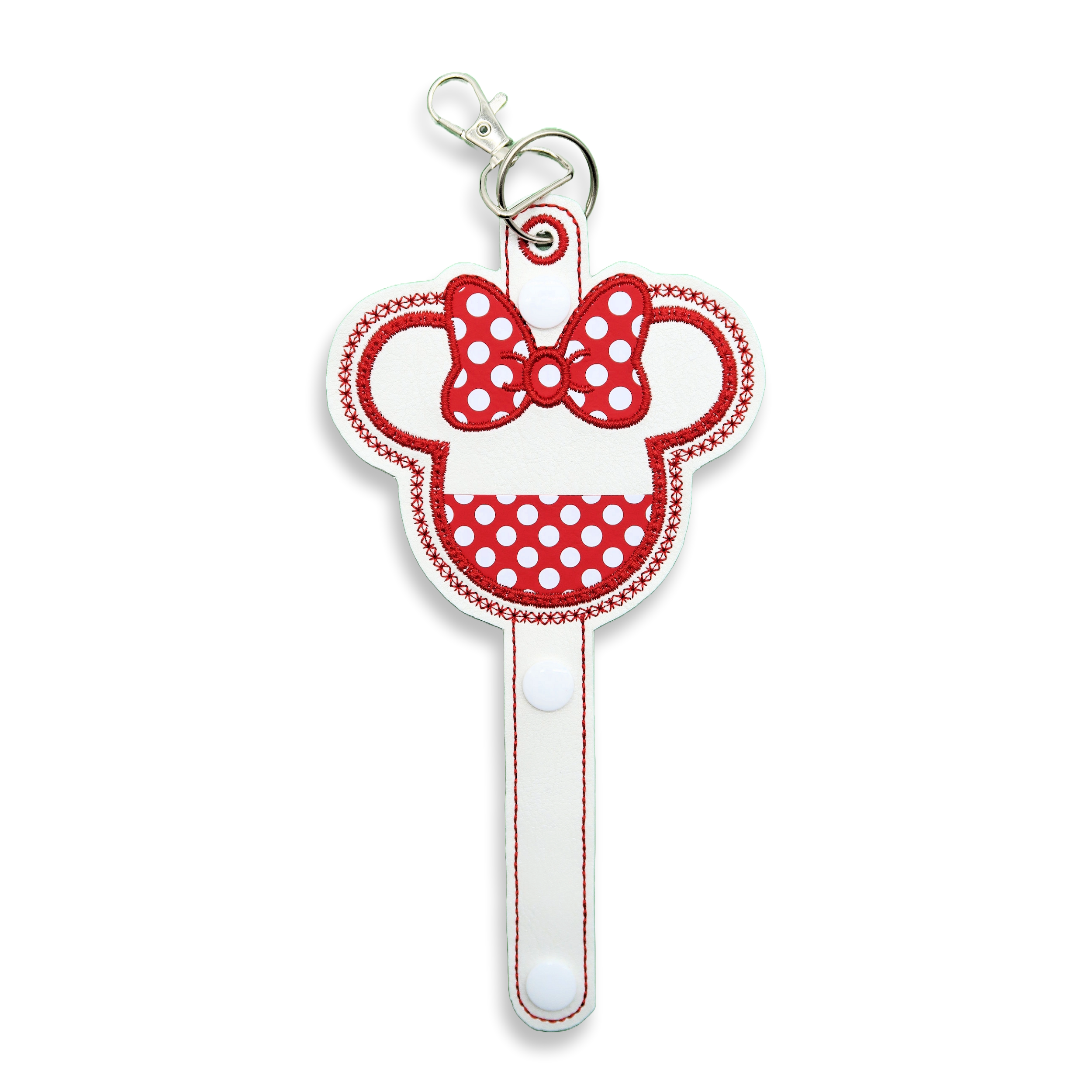 Minnie Red & White Polka Dot Bow - Inspired Minnie Ear & Sunglasses Holder - Rock the Dots