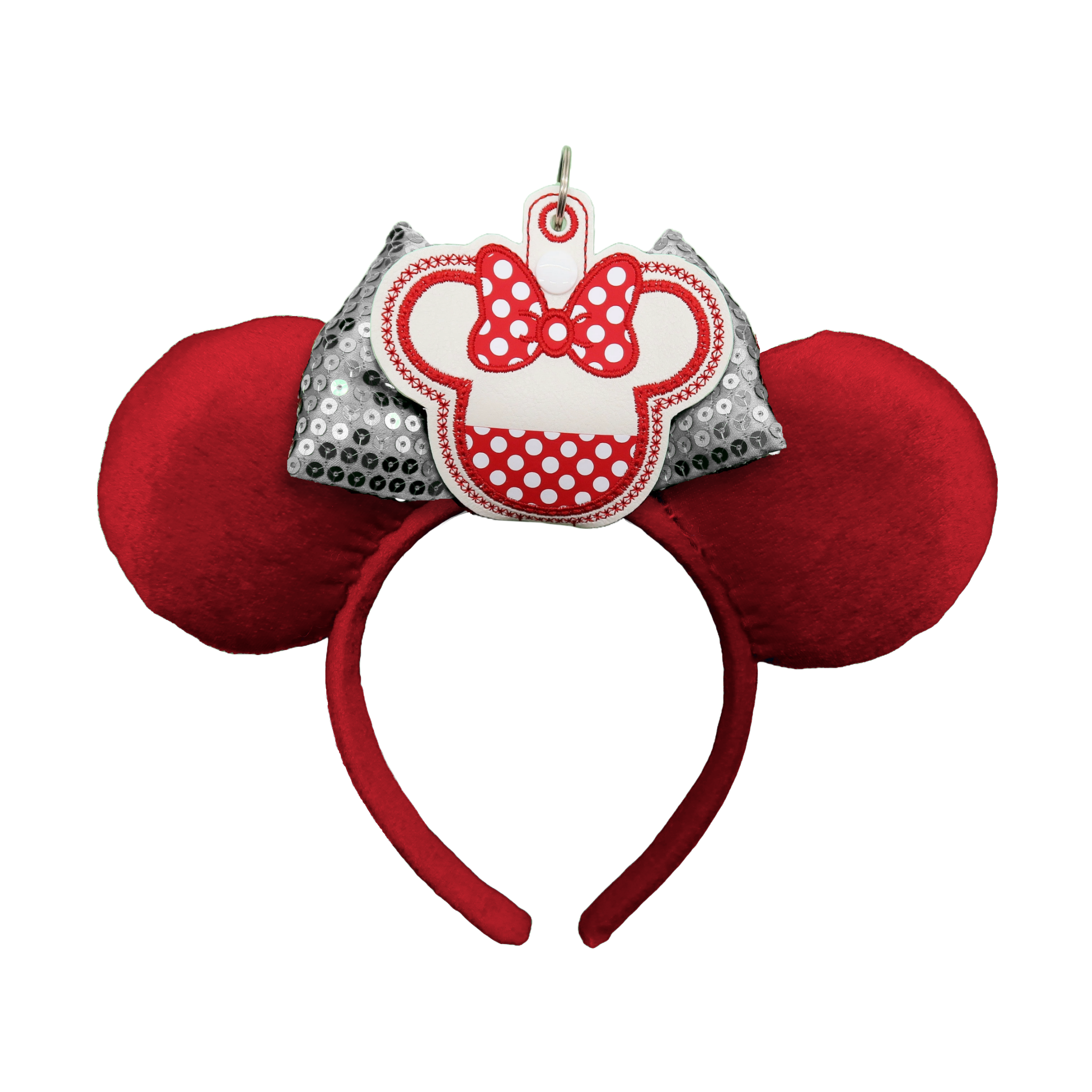 Minnie Red & White Polka Dot Bow - Inspired Minnie Ear & Sunglasses Holder - Rock the Dots