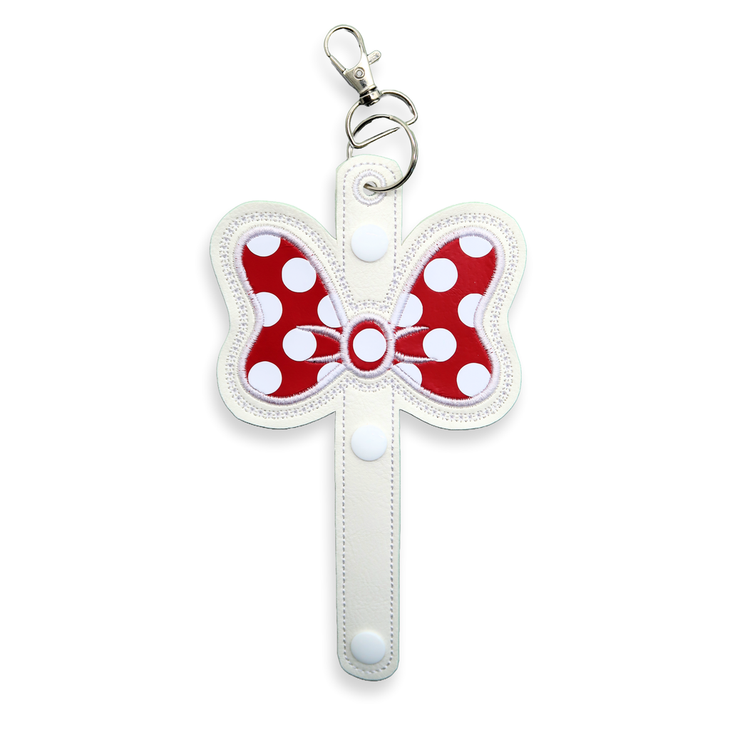 Minnie Inspired Red & White Polka Dot Bow - Minnie Ear & Sunglasses Holder