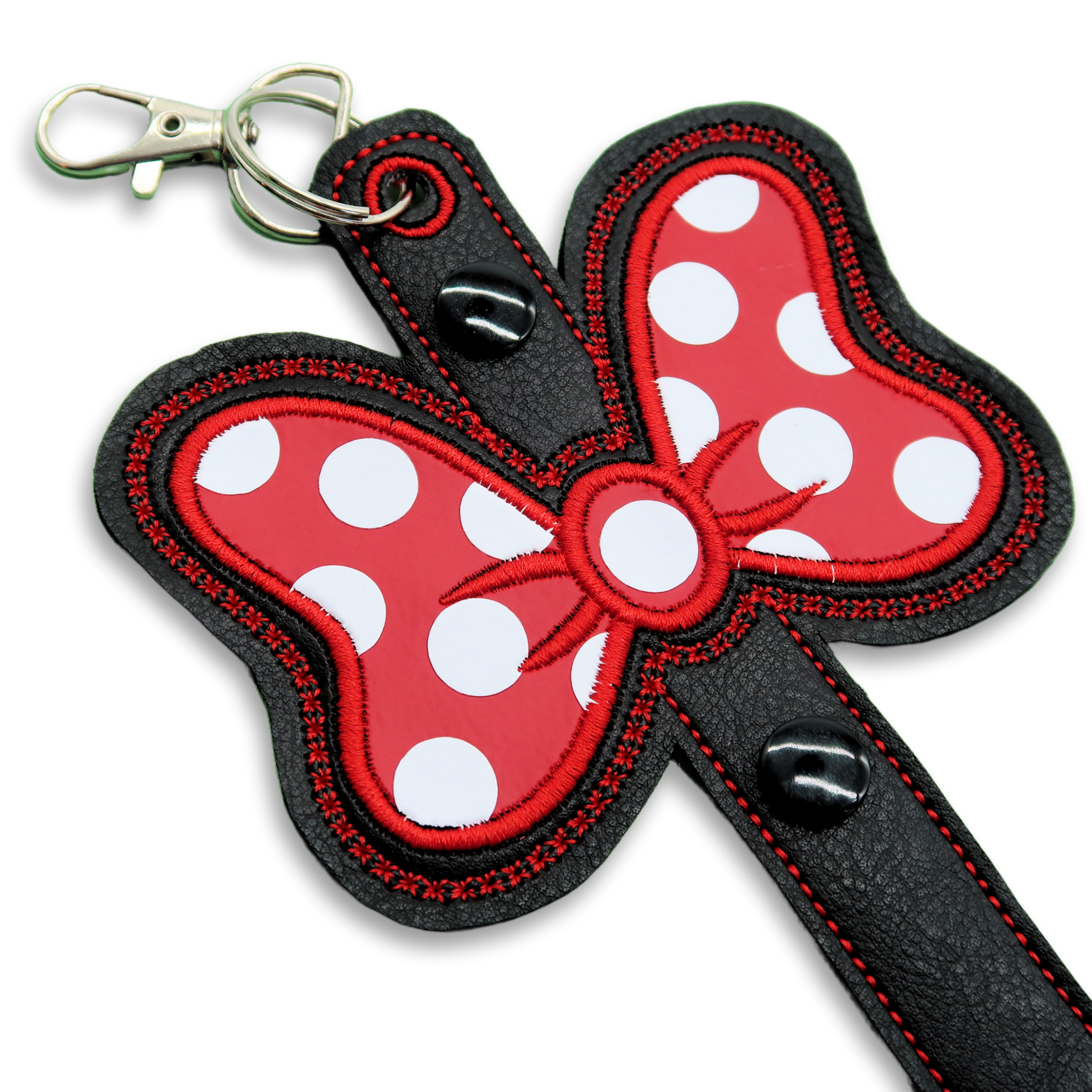 Minnie Bow Inspired Red & White Polka Dot Minnie Ear & Sunglasses Holder